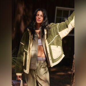 NWT Free People Trail Bender Fleece Hoodie